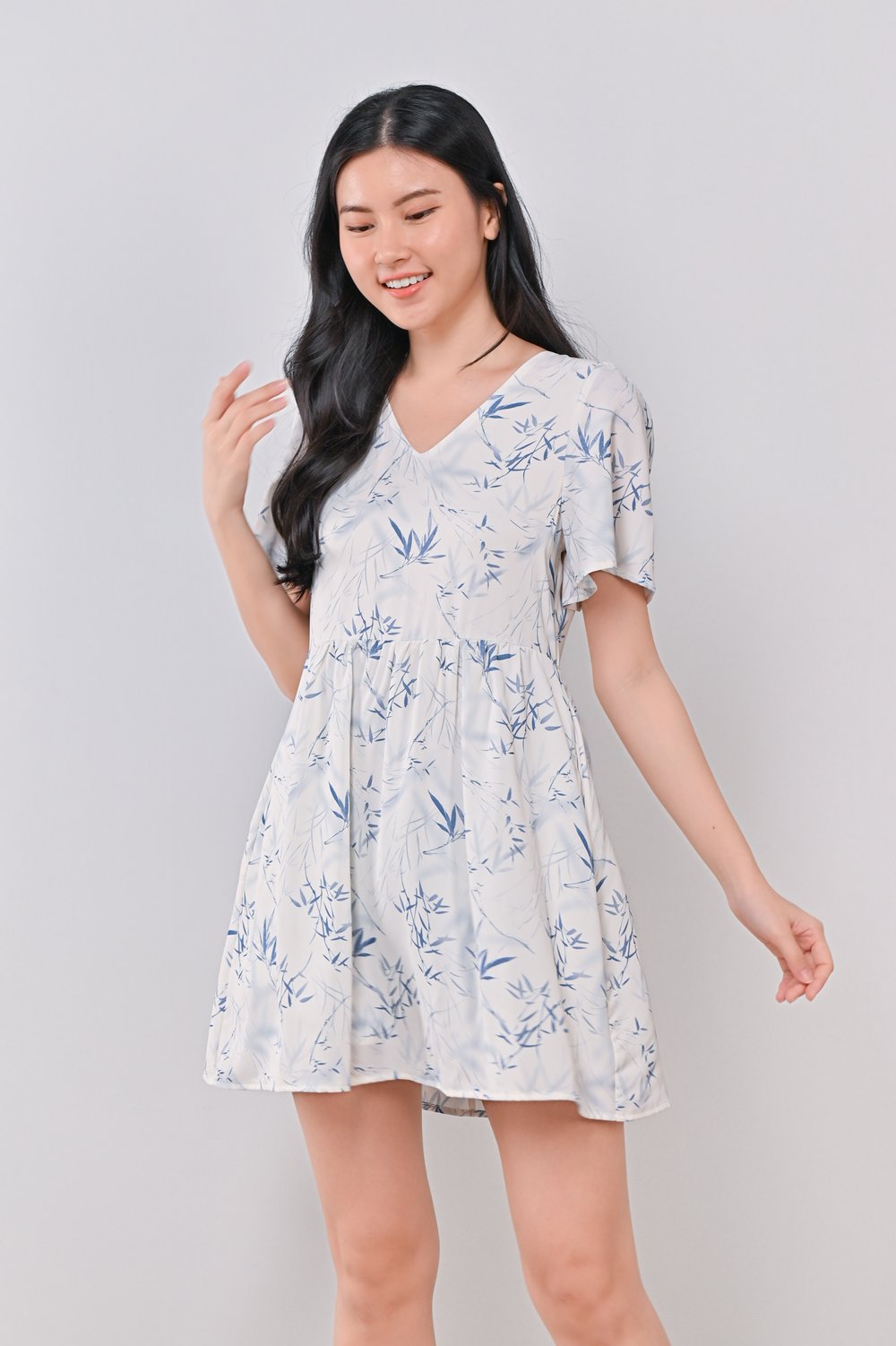 EMBLA BAMBOO V-NECK DRESS-ROMPER