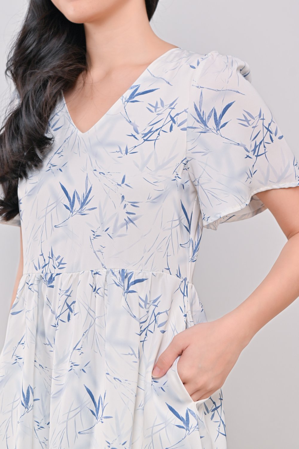 EMBLA BAMBOO V-NECK DRESS-ROMPER