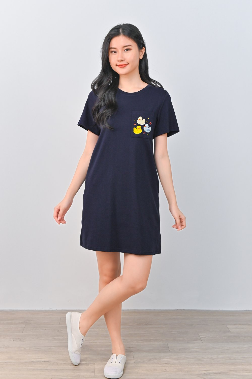 RUBBER DUCKIE NAVY TEE DRESS