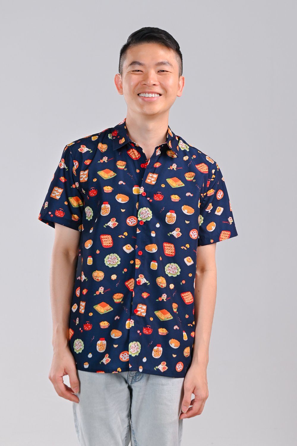 CNY SNACKS NAVY MEN’S SHIRT