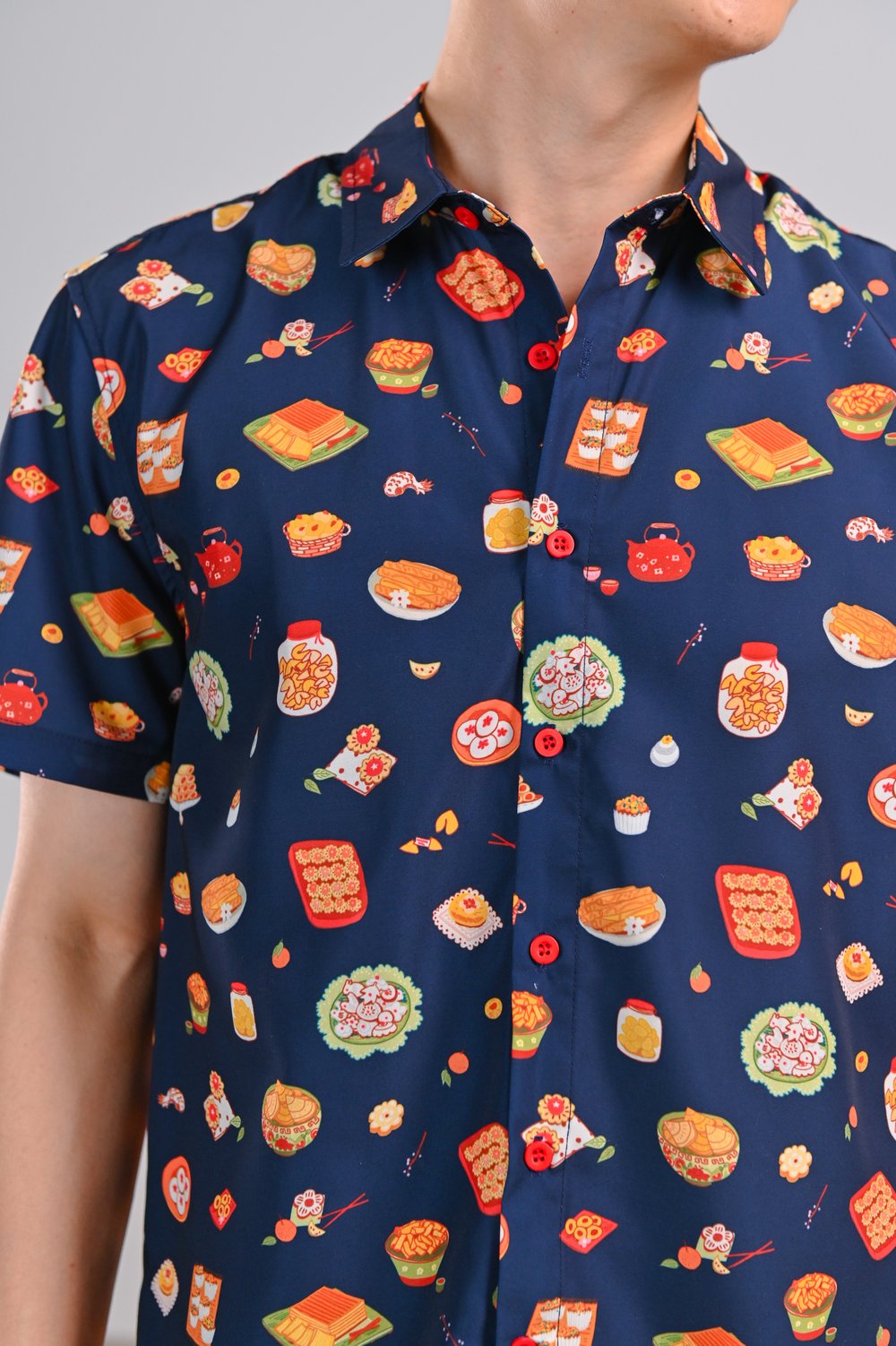 CNY SNACKS NAVY MEN’S SHIRT