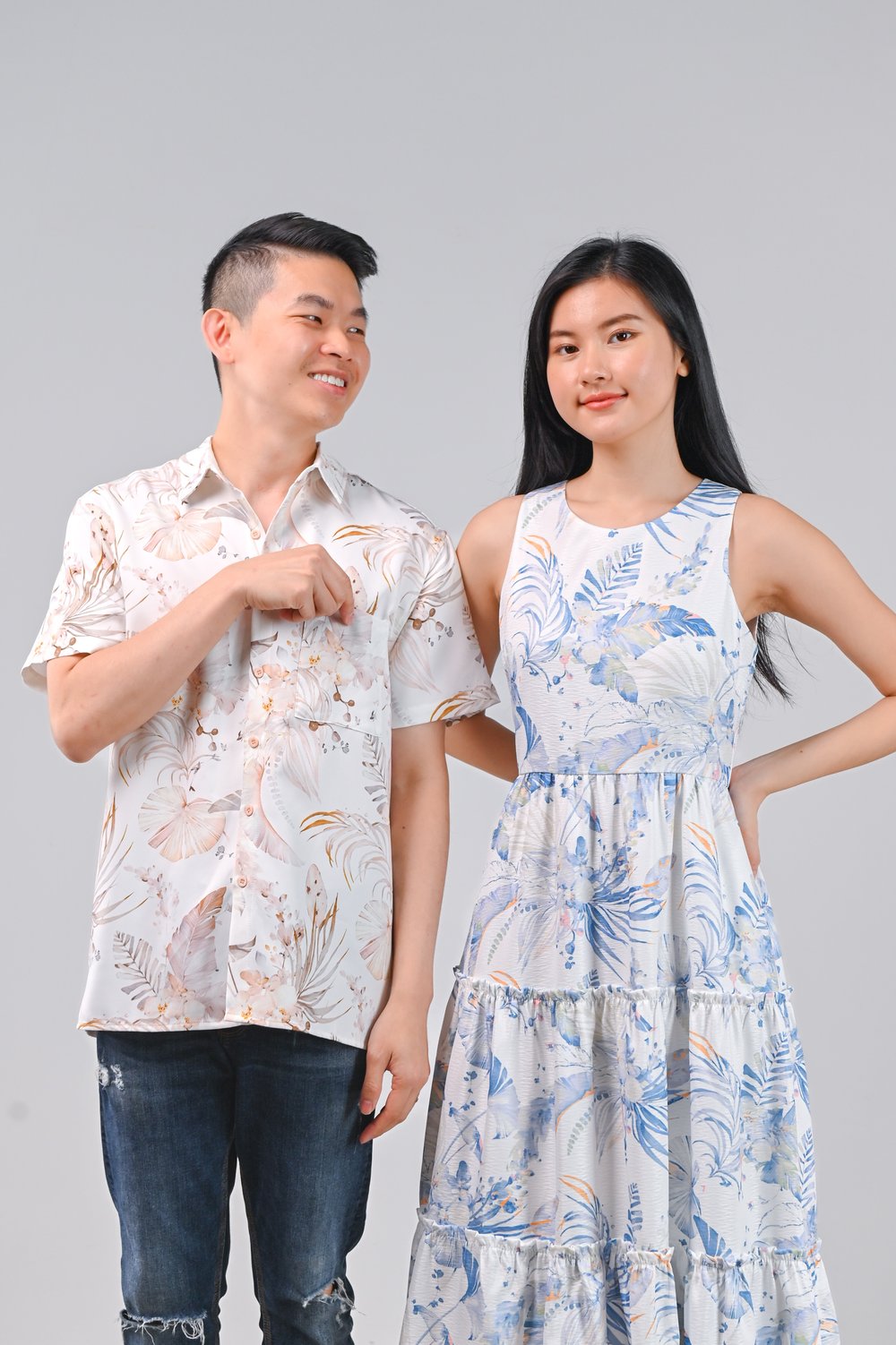 BLUE VALENTINE RUFFLE TIERED MIDAXI