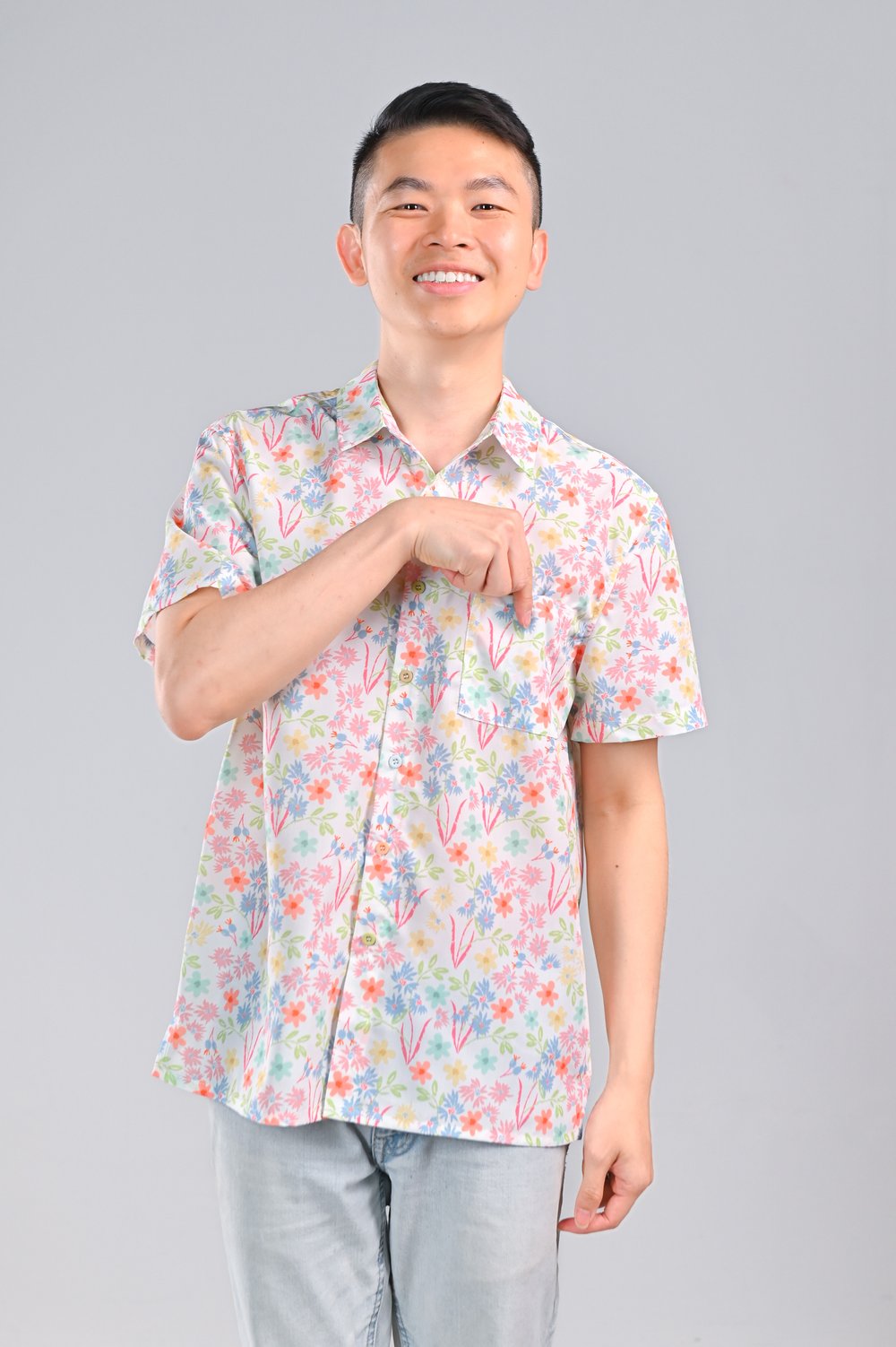 HARU FLORALS MEN’S SHIRT
