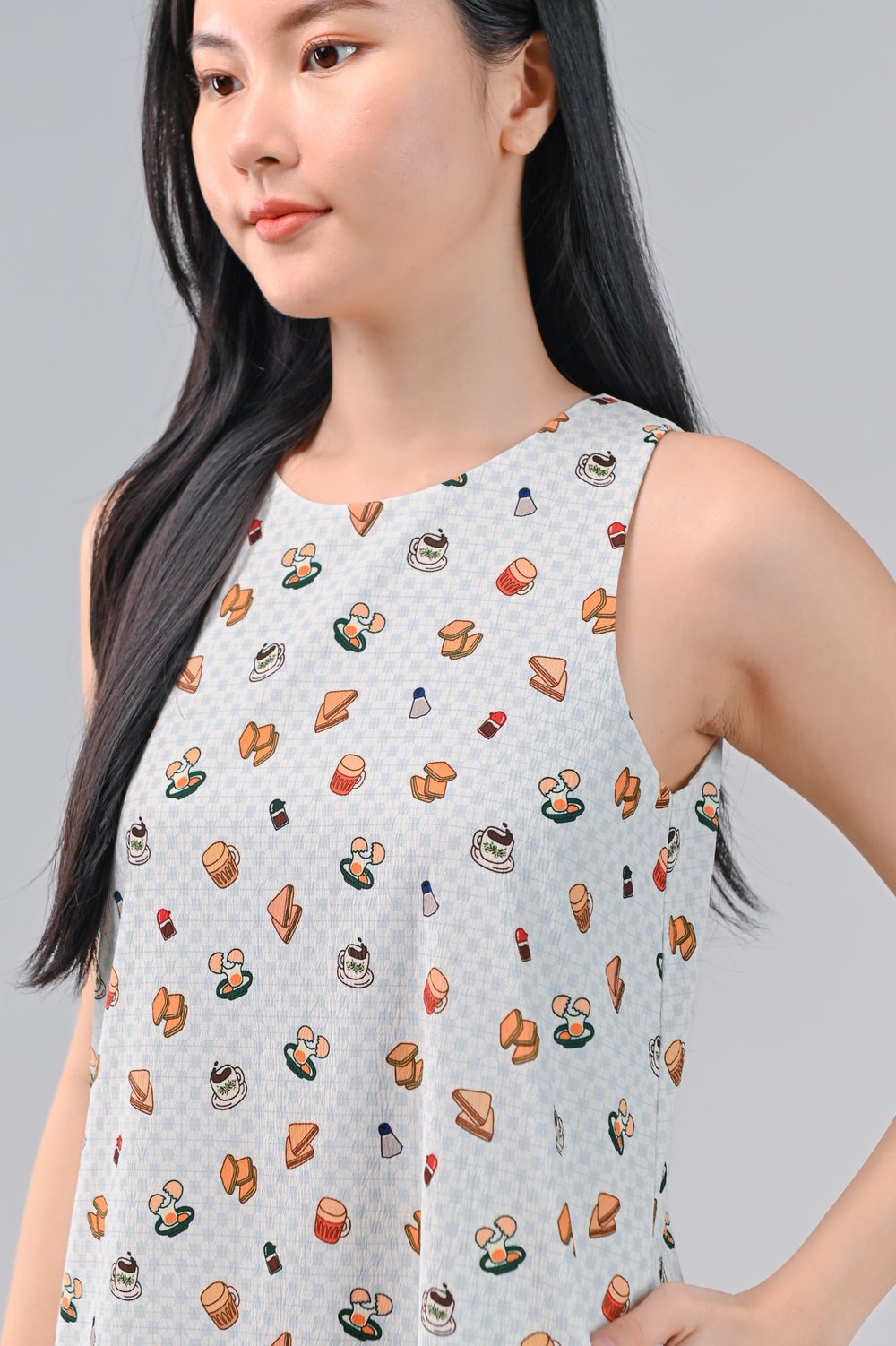 SUNDAY BREAKFAST SLEEVELESS DROPWAIST DRESS