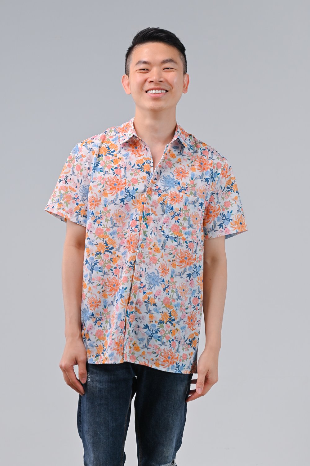 FLORAL FIREWORKS MEN’S SHIRT