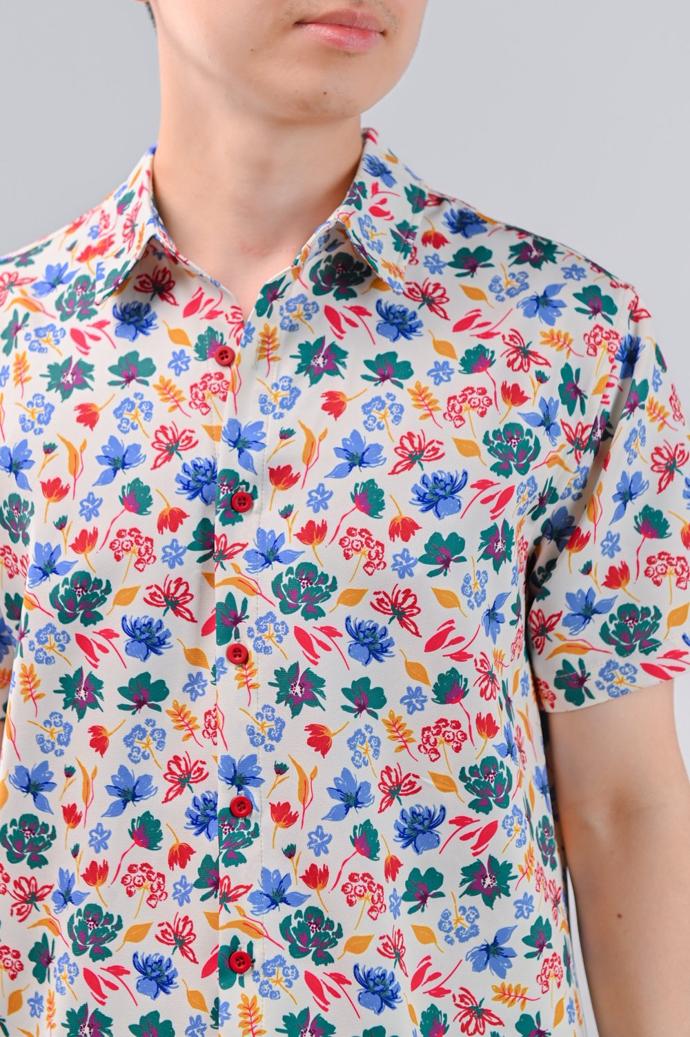SPRING FANCIES CREAM MEN’S SHIRT