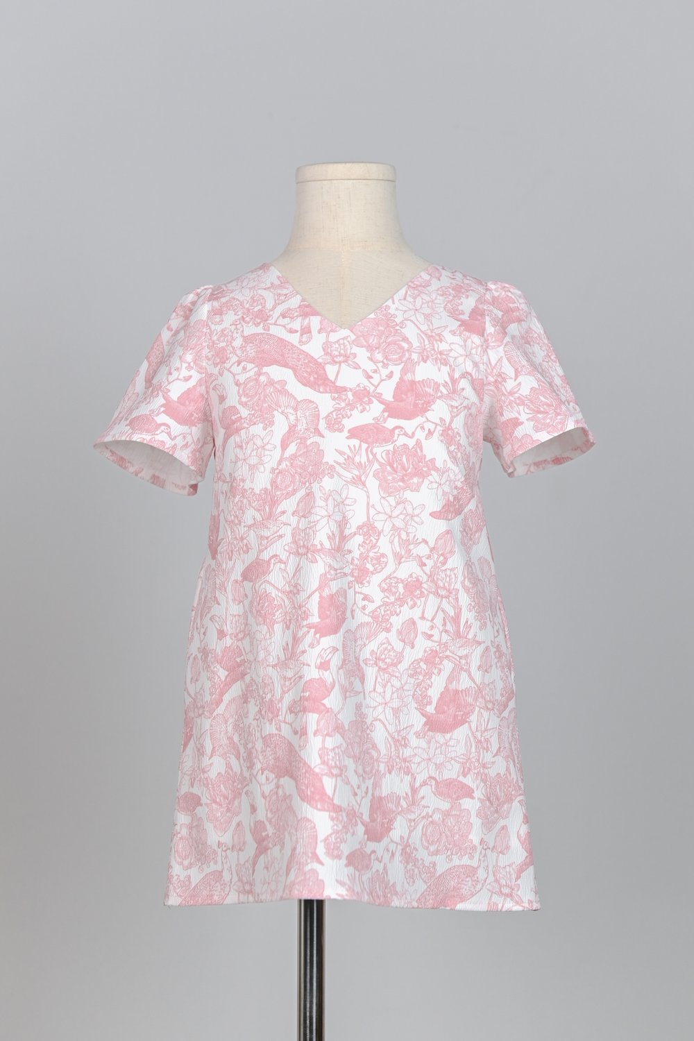 PINK FEATHERED TALES KIDS’ DRESS