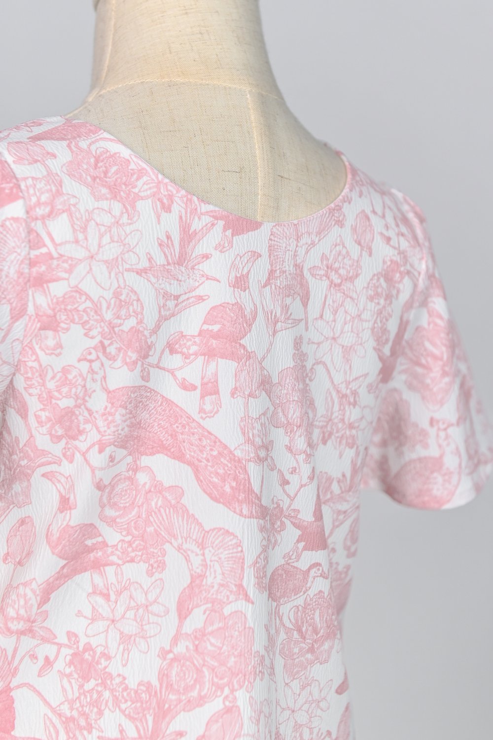 PINK FEATHERED TALES KIDS’ DRESS