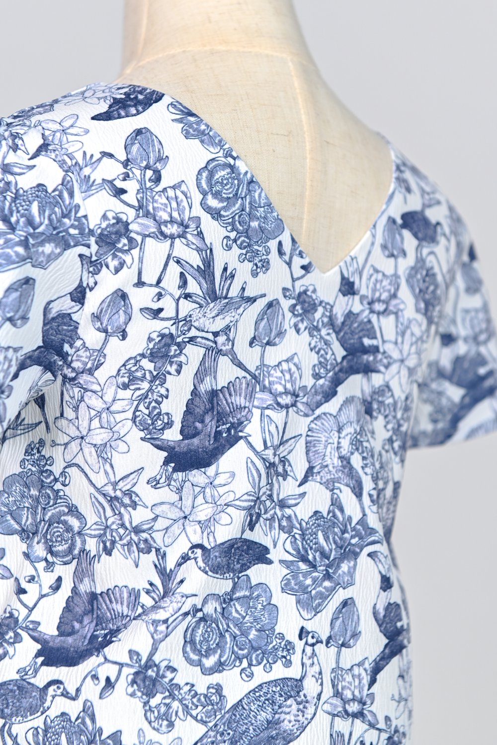 NAVY FEATHERED TALES KIDS’ DRESS