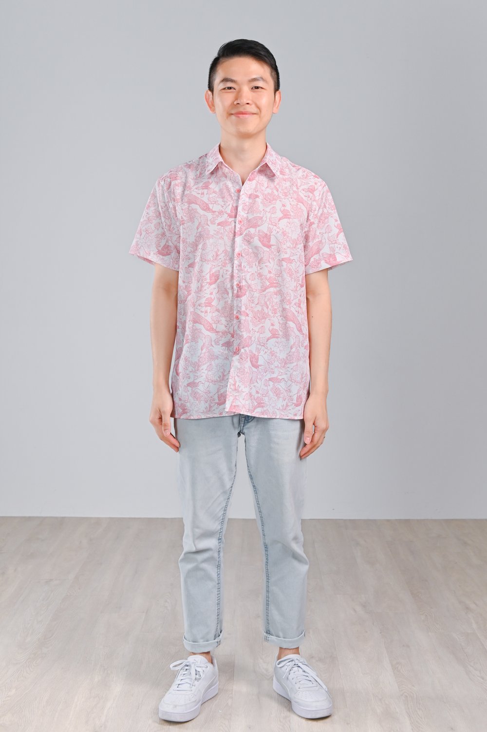 PINK FEATHERED TALES MEN’S SHIRT