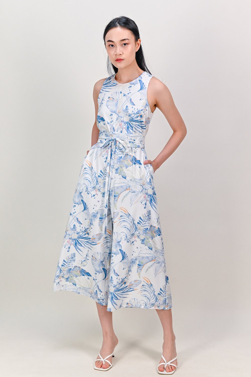 FRESH BLUE VALENTINE A-LINE JUMPSUIT