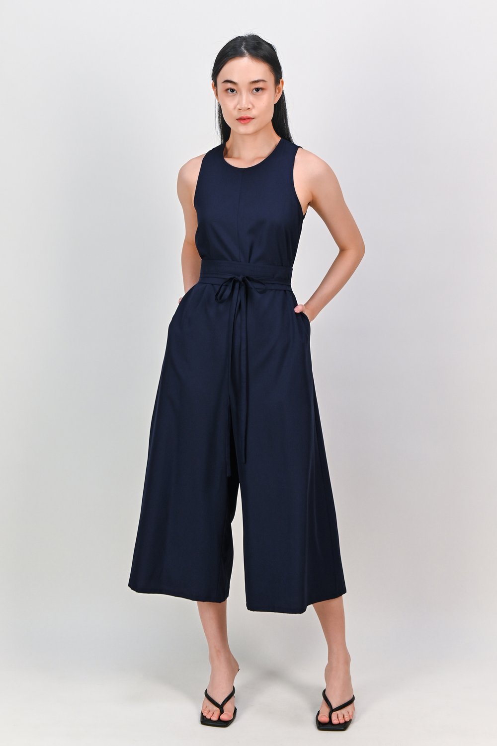 DAMARIS A-LINE JUMPSUIT IN NAVY