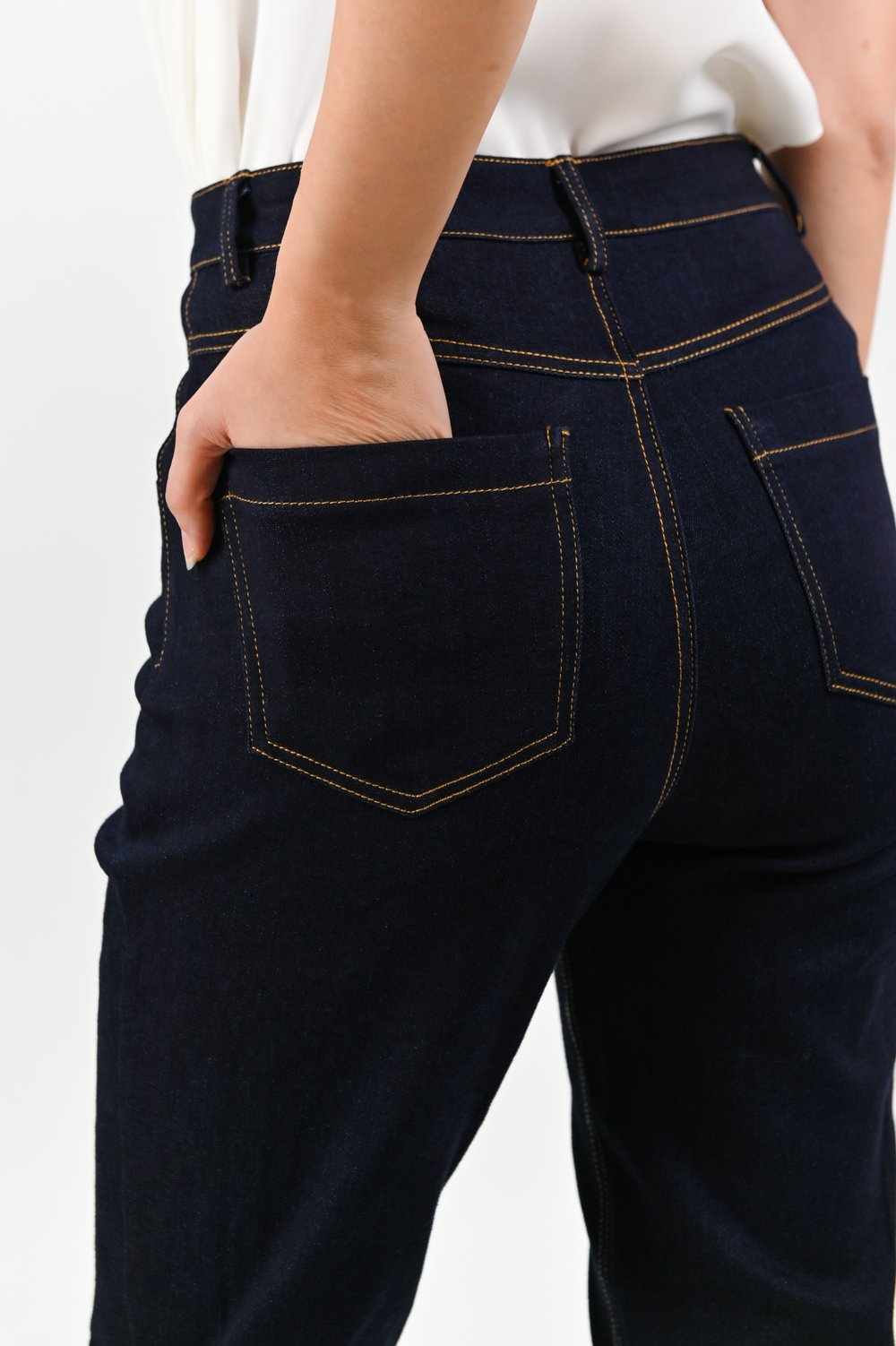 FELLIE DARK DENIM SLIM JEANS