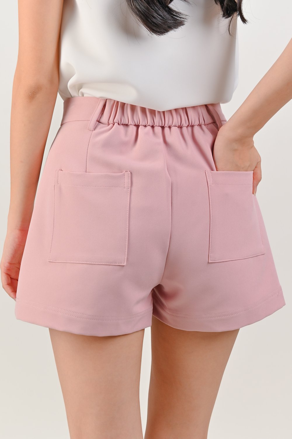 CHIYO ELASTIC-BACK SHORTS IN PINK
