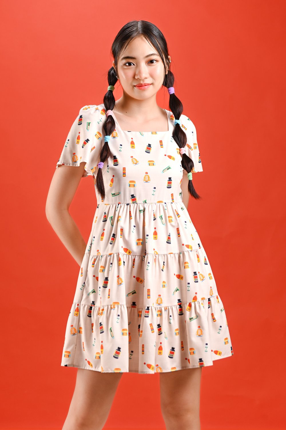 SG WONDER POTIONS SQUARE-NECK BABYDOLL DRESS