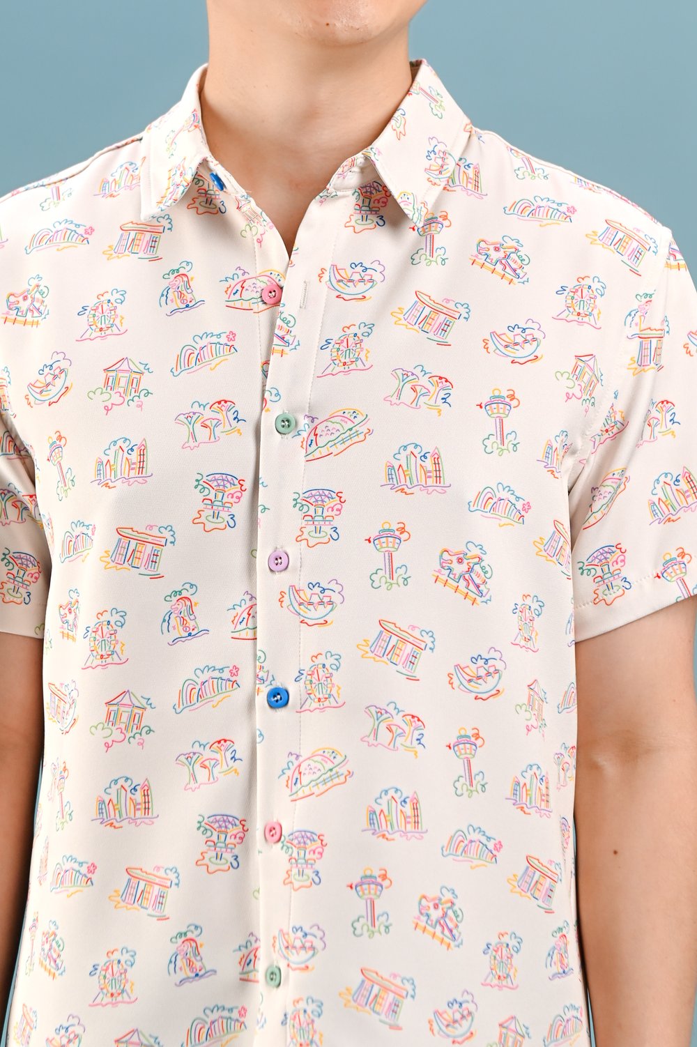 CITY OF DREAMS CREAM MEN’S SHIRT