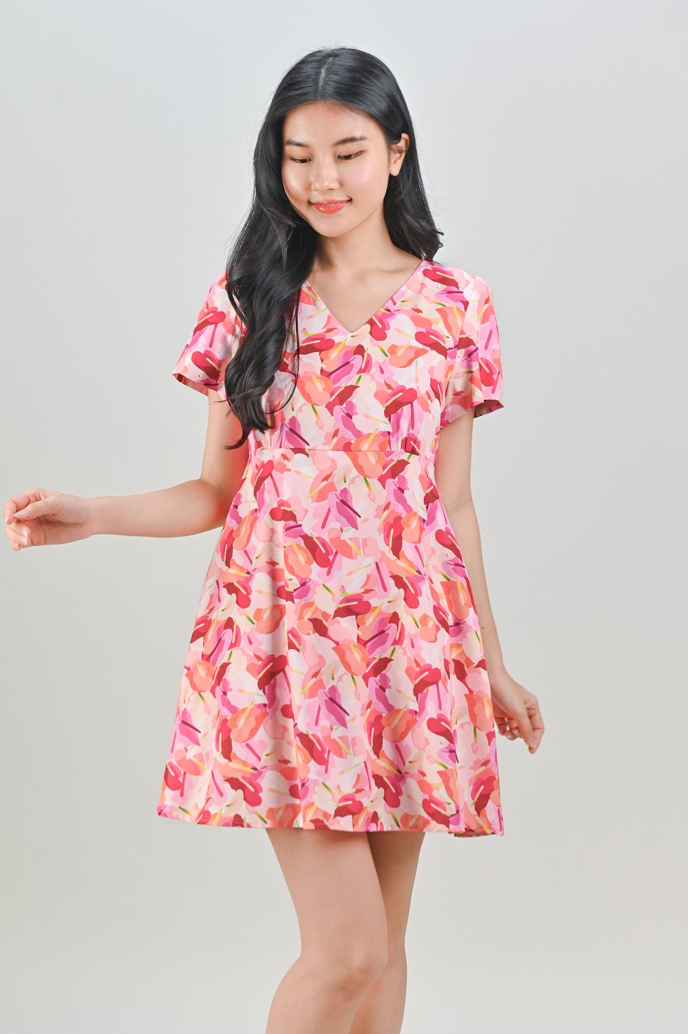 THISTLE HIGH-WAIST DRESS-ROMPER IN LACELEAF