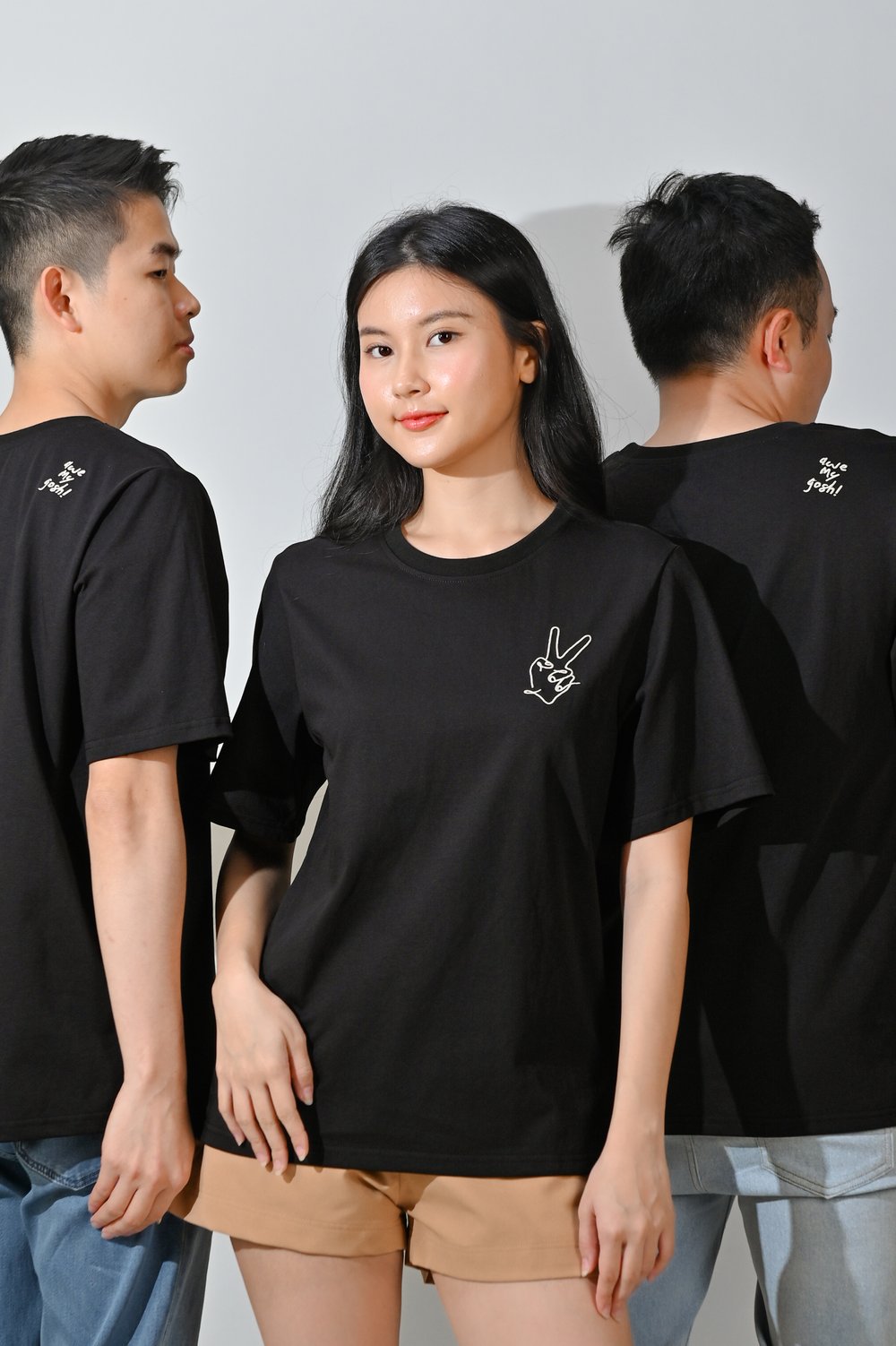 AWE MY GOSH BLACK UNISEX TEE
