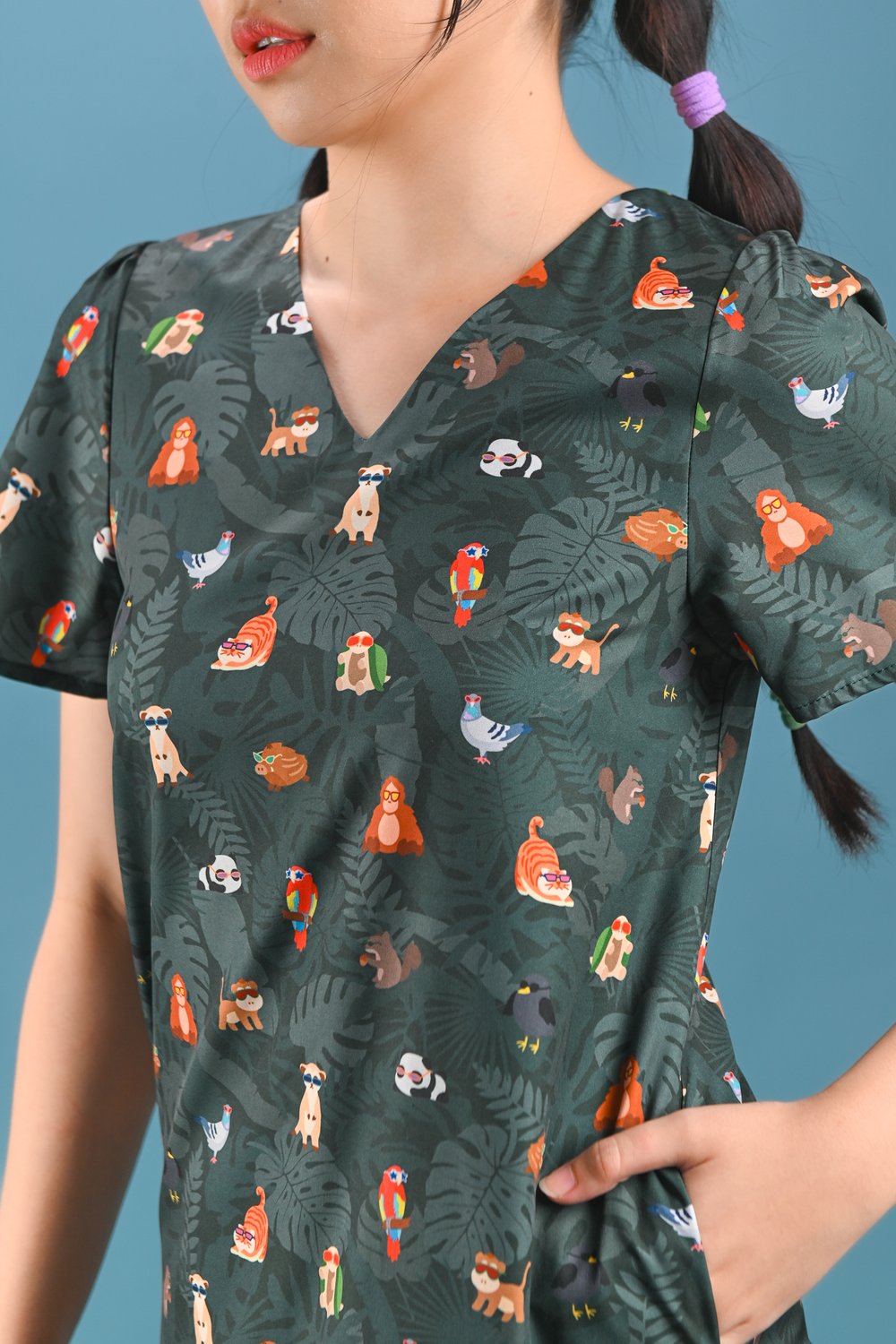 SG ZOOPERSTARS SLEEVED DROPWAIST DRESS