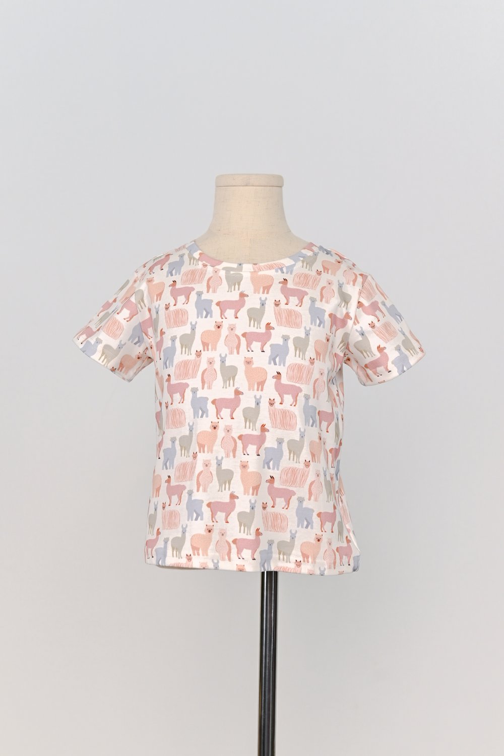 PASTEL LLAMA PRINTED KIDS’ TEE