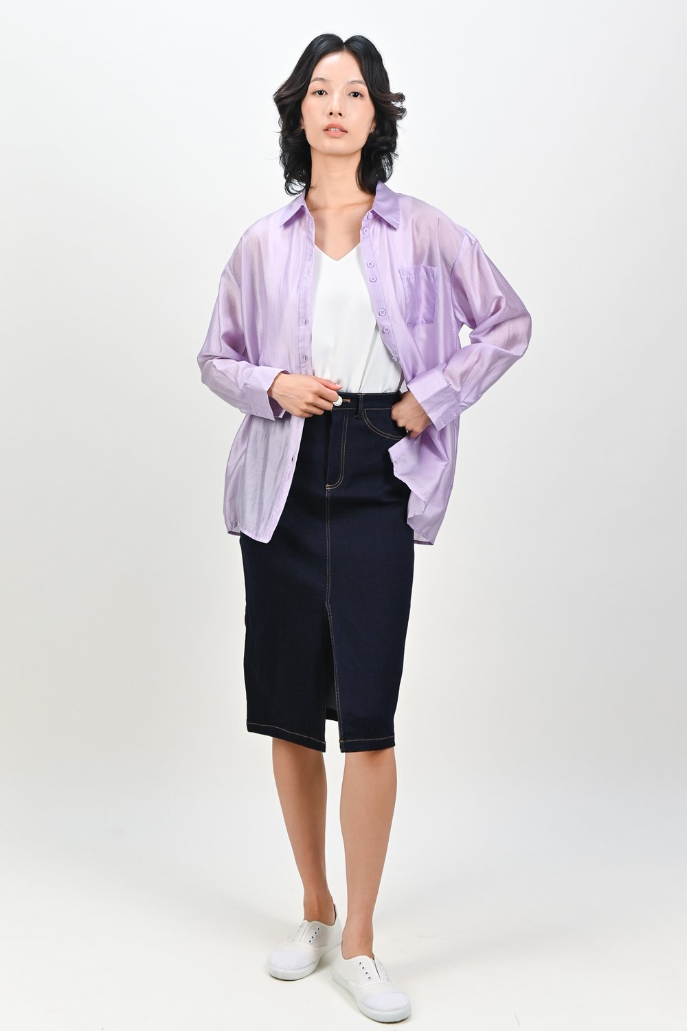 DANIRA SHIRT IN LILAC