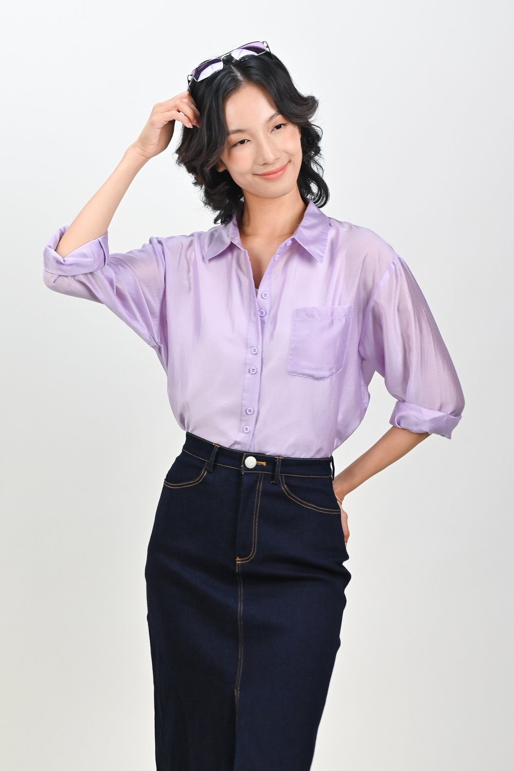 DANIRA SHIRT IN LILAC