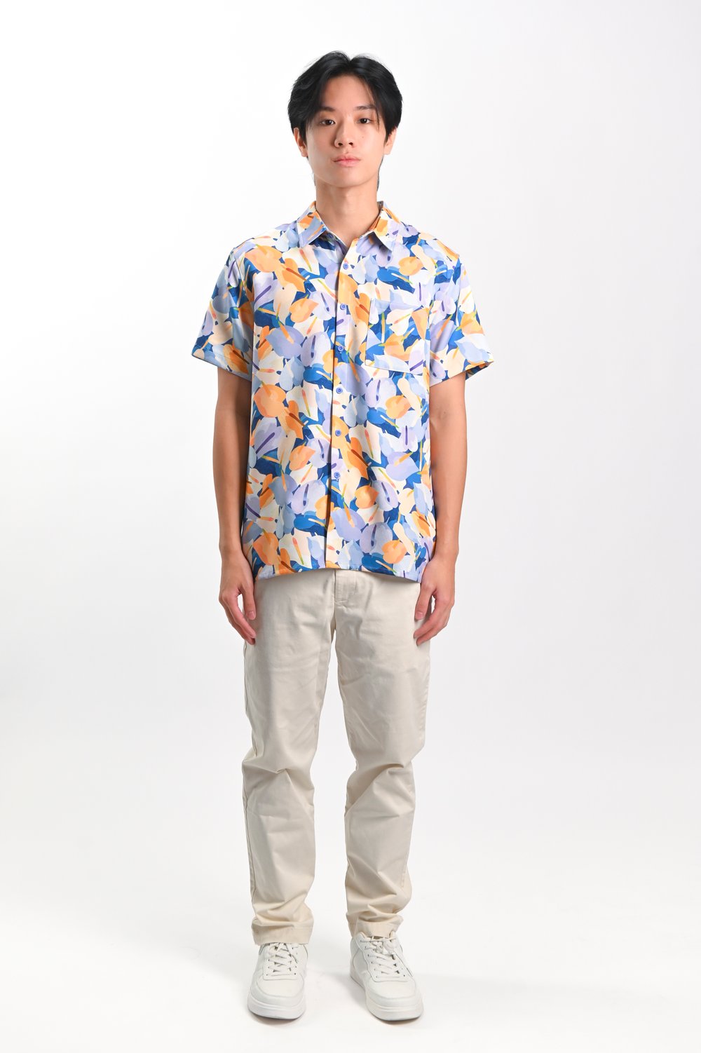 BLUE LACELEAF MEN’S SHIRT