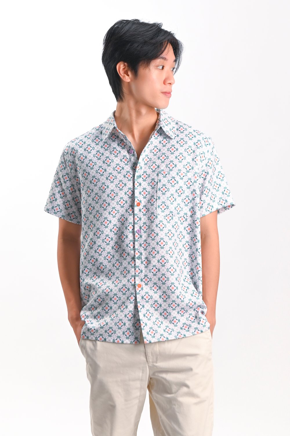 WHITE JADE MEN’S SHIRT