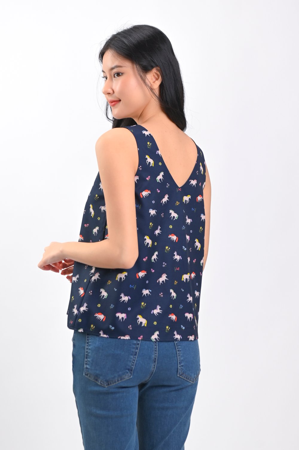 PETALS & PONIES TWO-WAY TOP