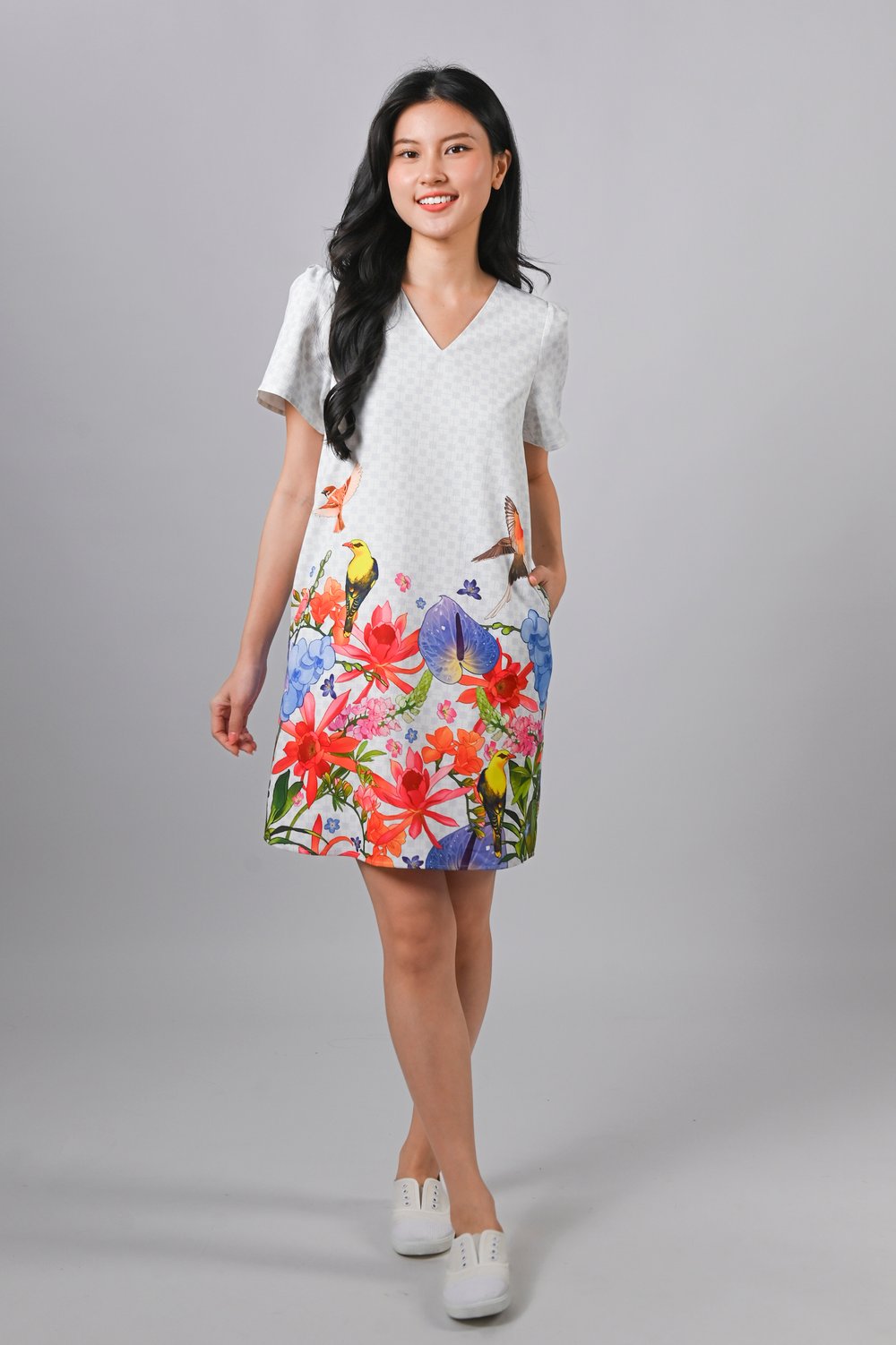 SONGBIRD SYMPHONY SLEEVED SHIFT DRESS