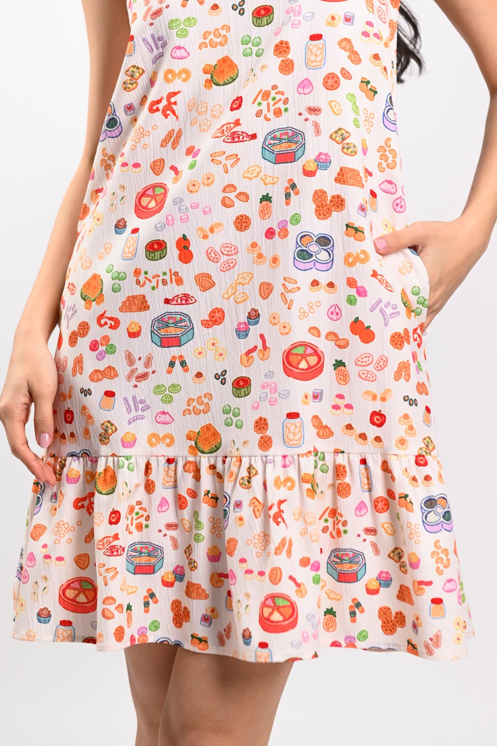 SNACKTACULAR SLEEVELESS DROPWAIST DRESS