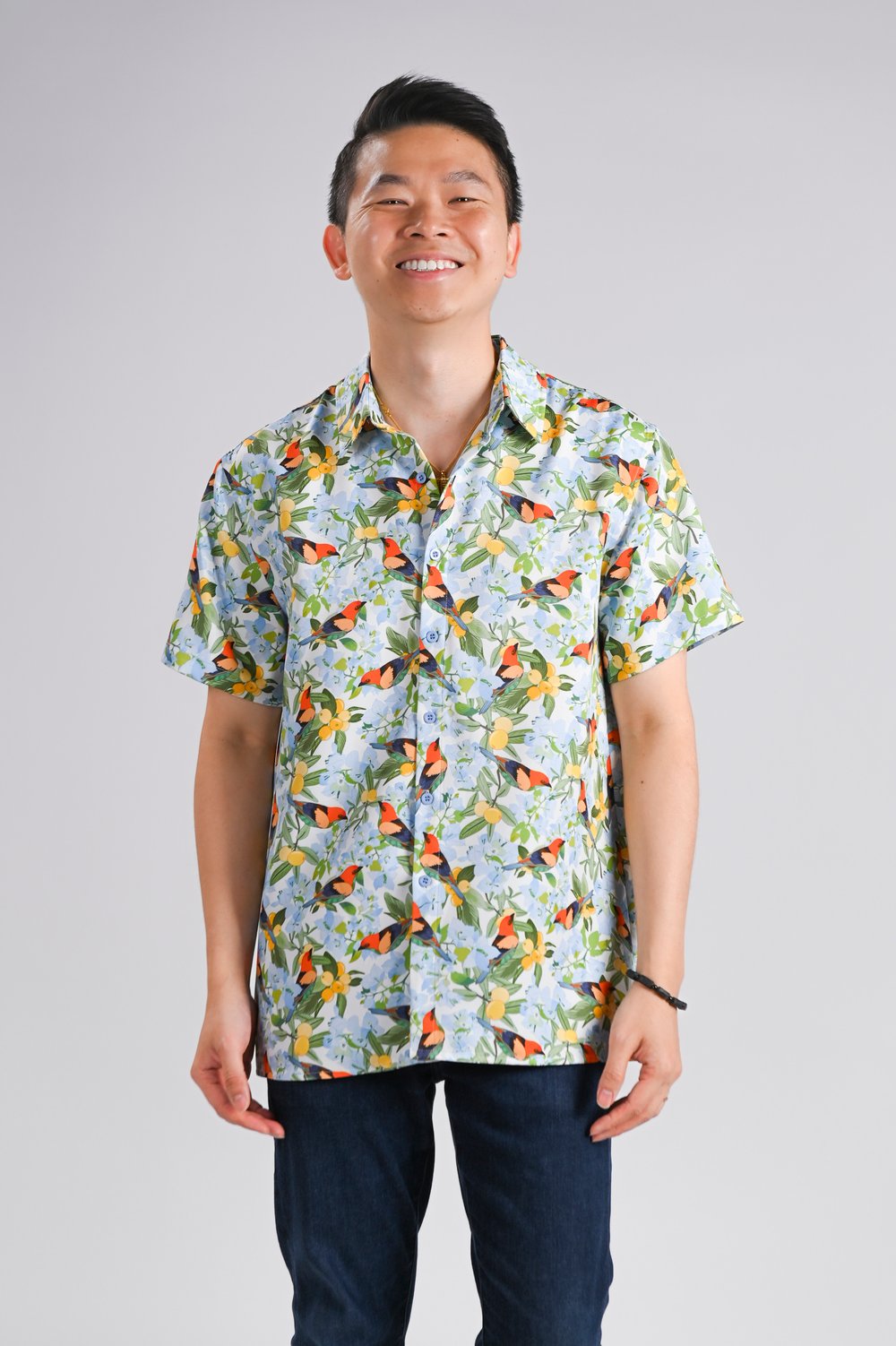 BOUGAN BLOOMS MEN’S SHIRT