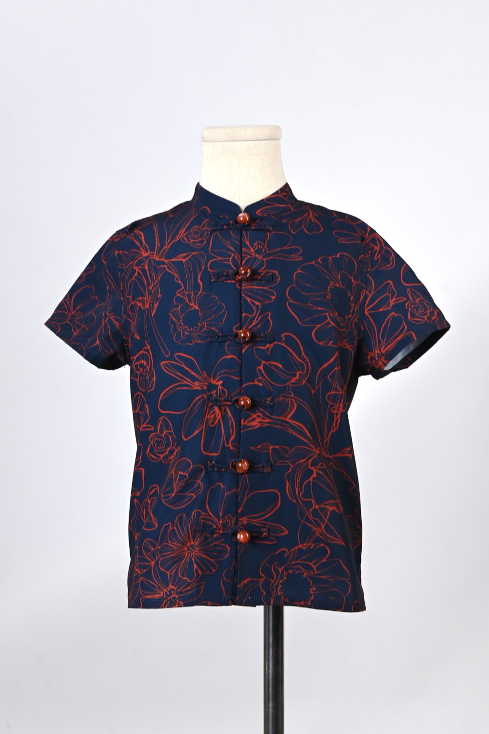 EMBER GLOW MANDARIN-COLLAR KIDS’ SHIRT
