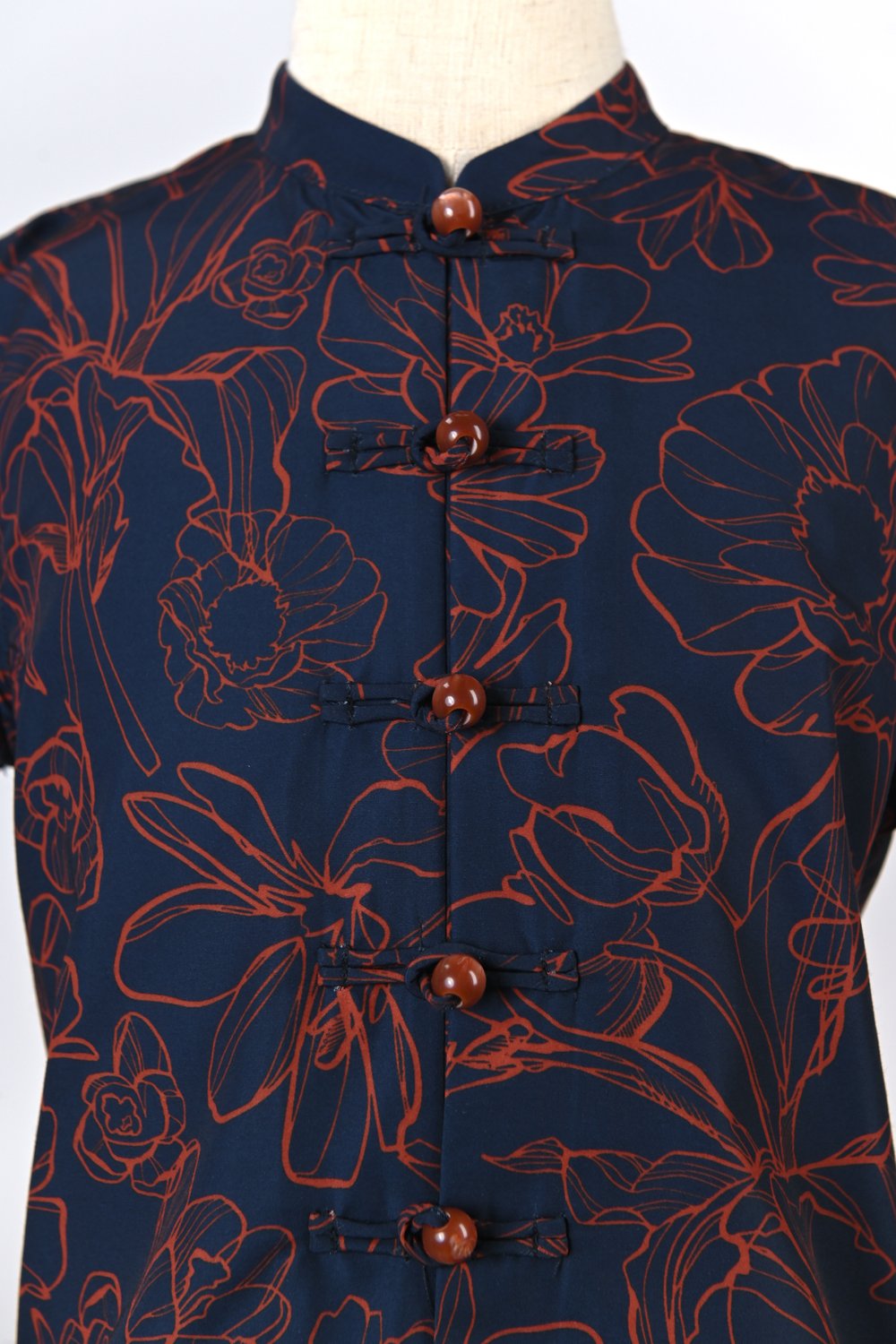 EMBER GLOW MANDARIN-COLLAR KIDS’ SHIRT