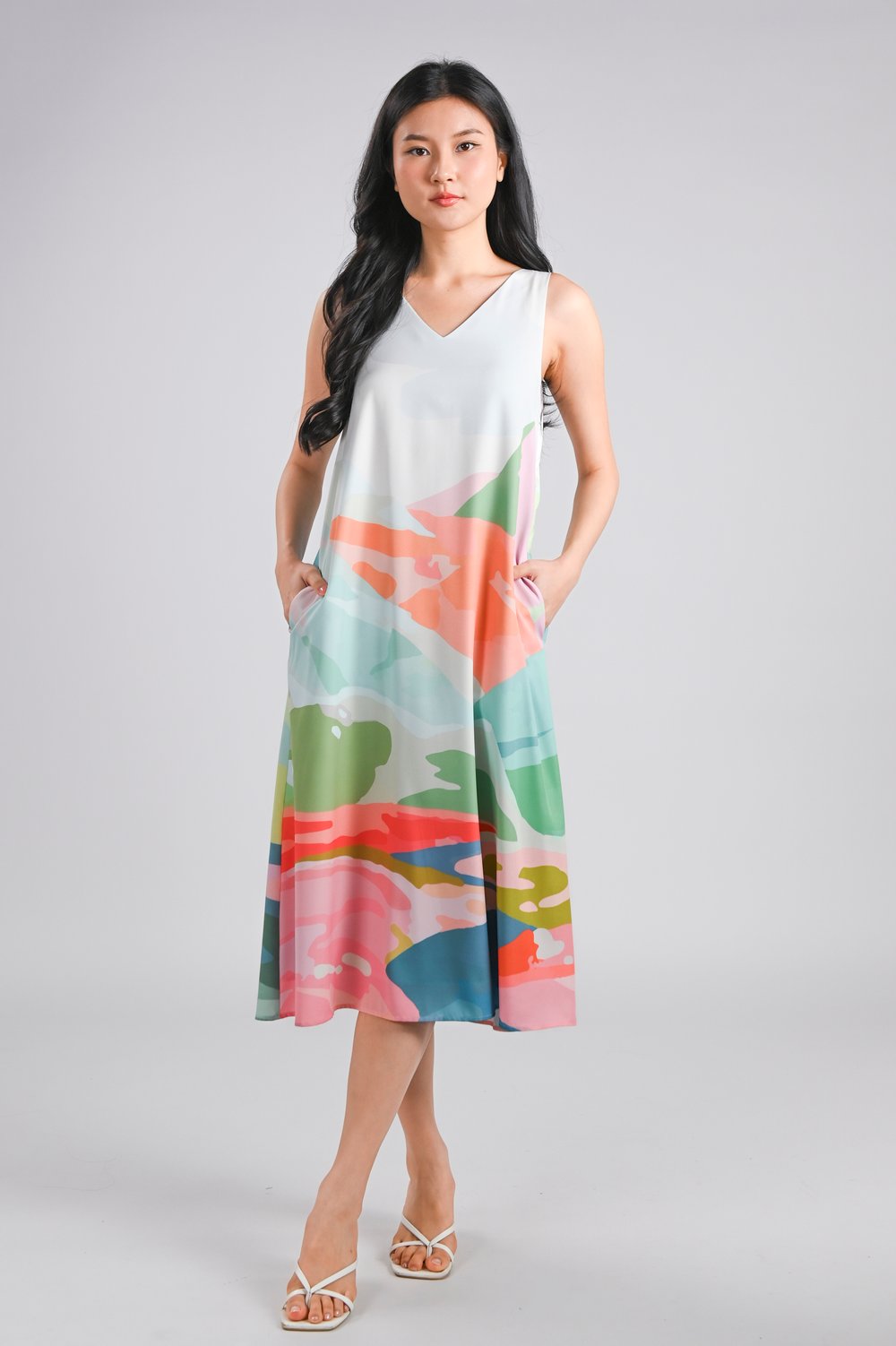 RAINBOW CANYON TWO-WAY MIDI DRESS
