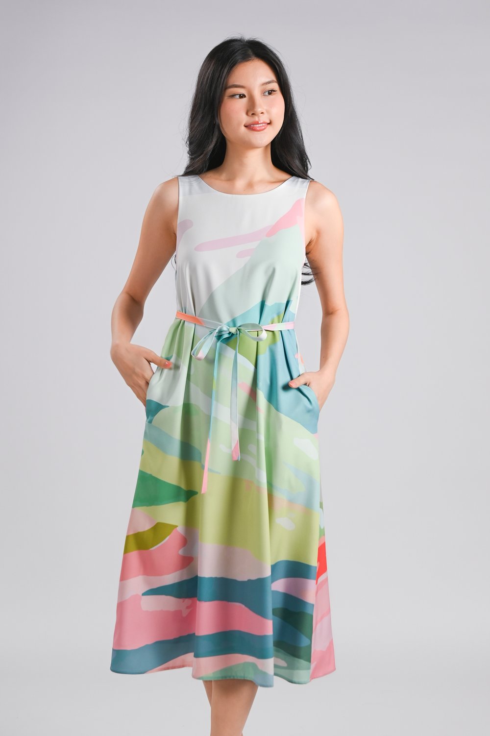 RAINBOW CANYON TWO-WAY MIDI DRESS