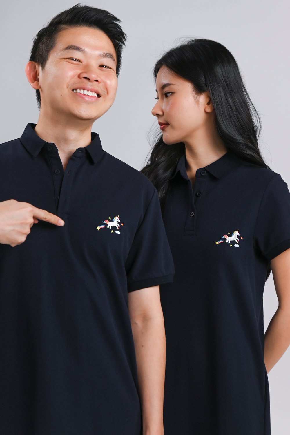 UNICORN NAVY EMB. POLO SHIRT