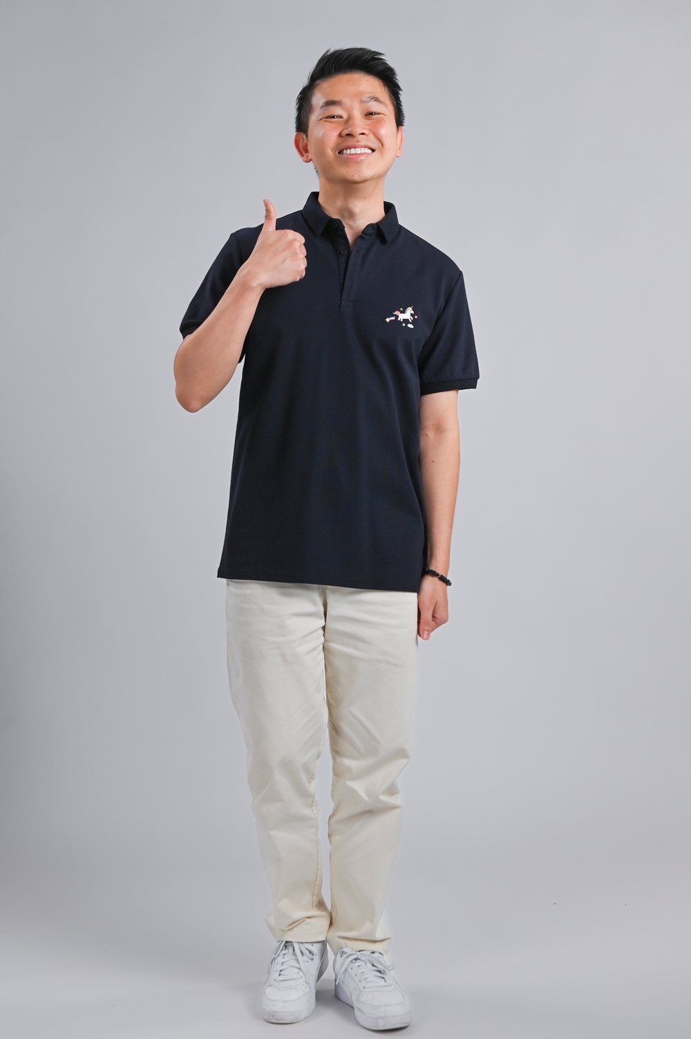 UNICORN NAVY EMB. POLO SHIRT