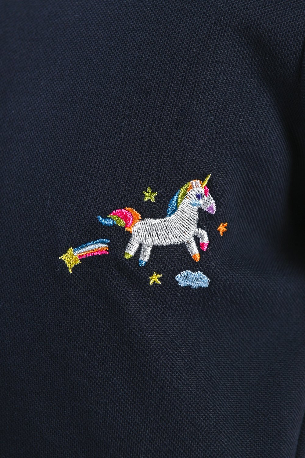 UNICORN NAVY EMB. KIDS’ POLO