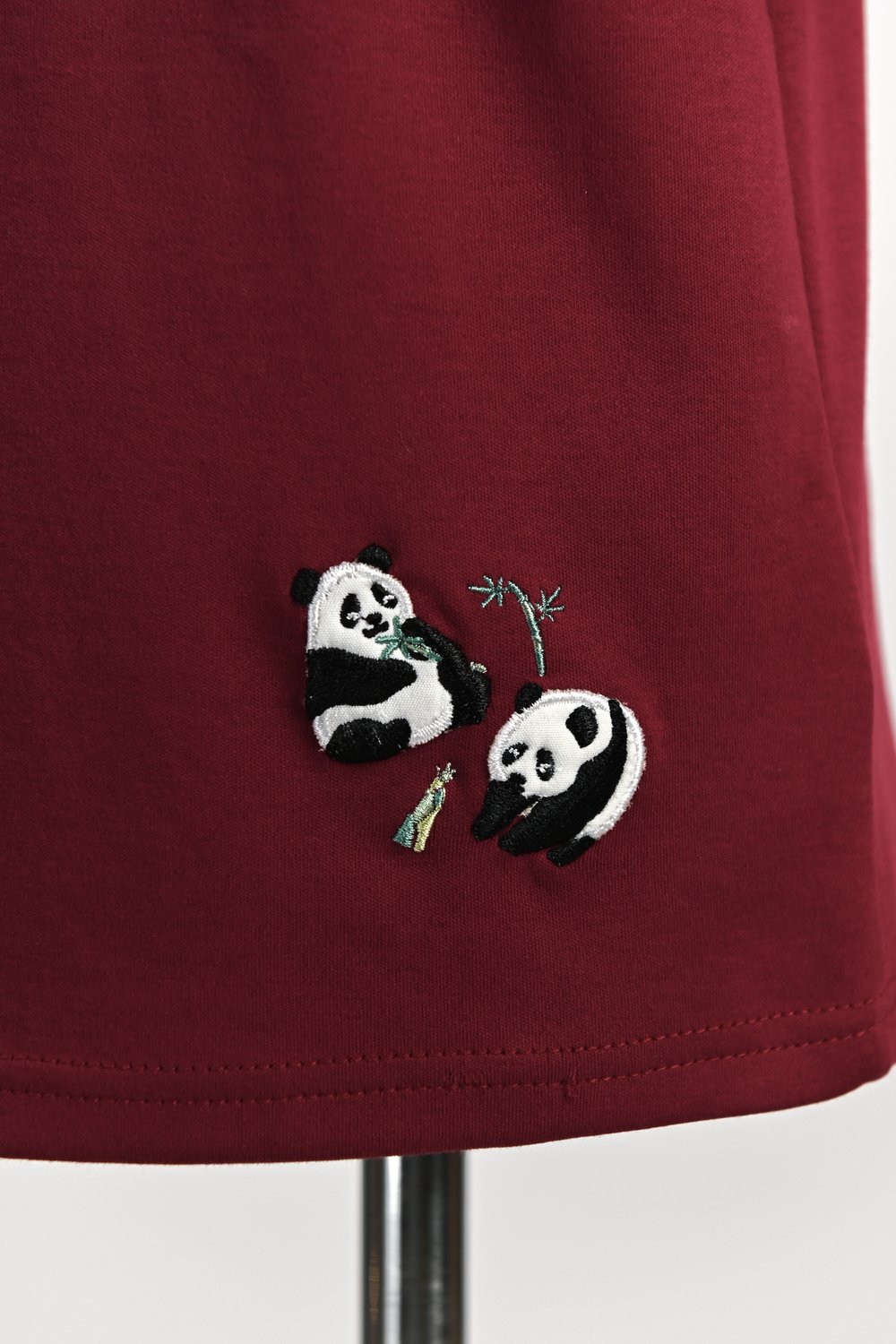 PANDA PARTY MAROON EMB. KIDS’ TEE