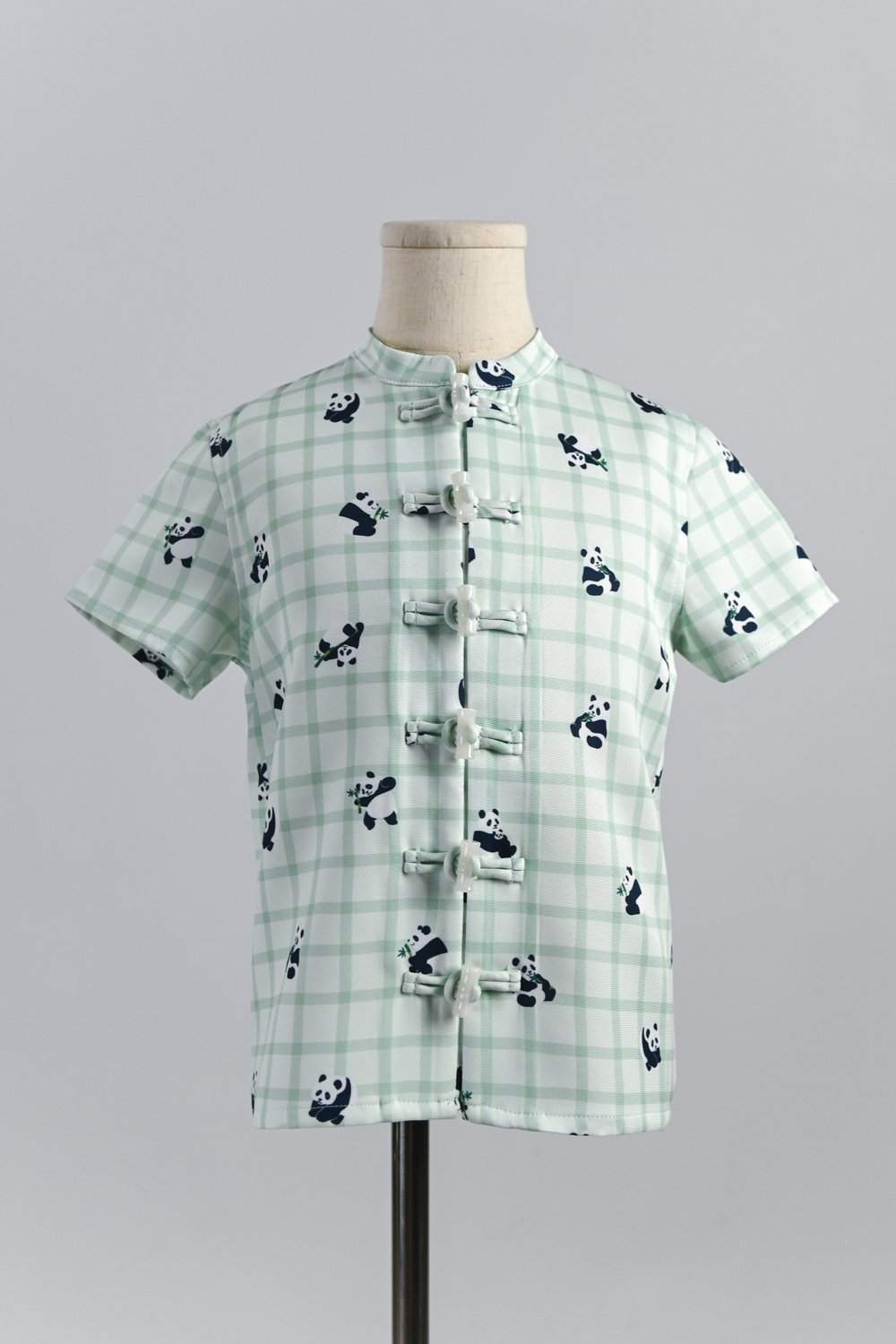 PANDA PARTY GREEN KIDS’ SHIRT