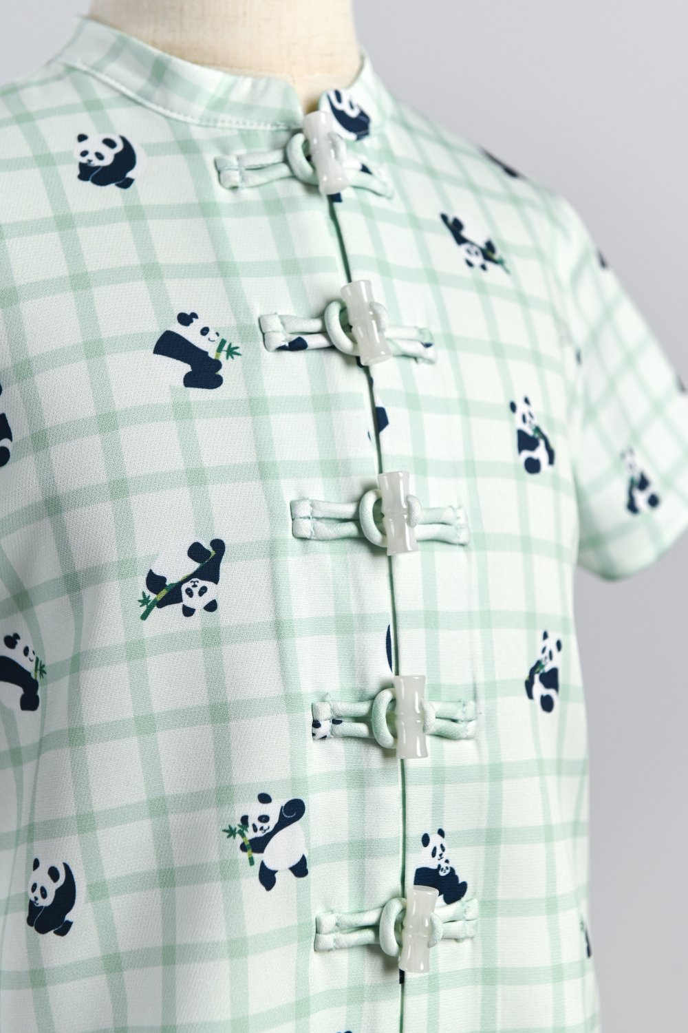 PANDA PARTY GREEN KIDS’ SHIRT
