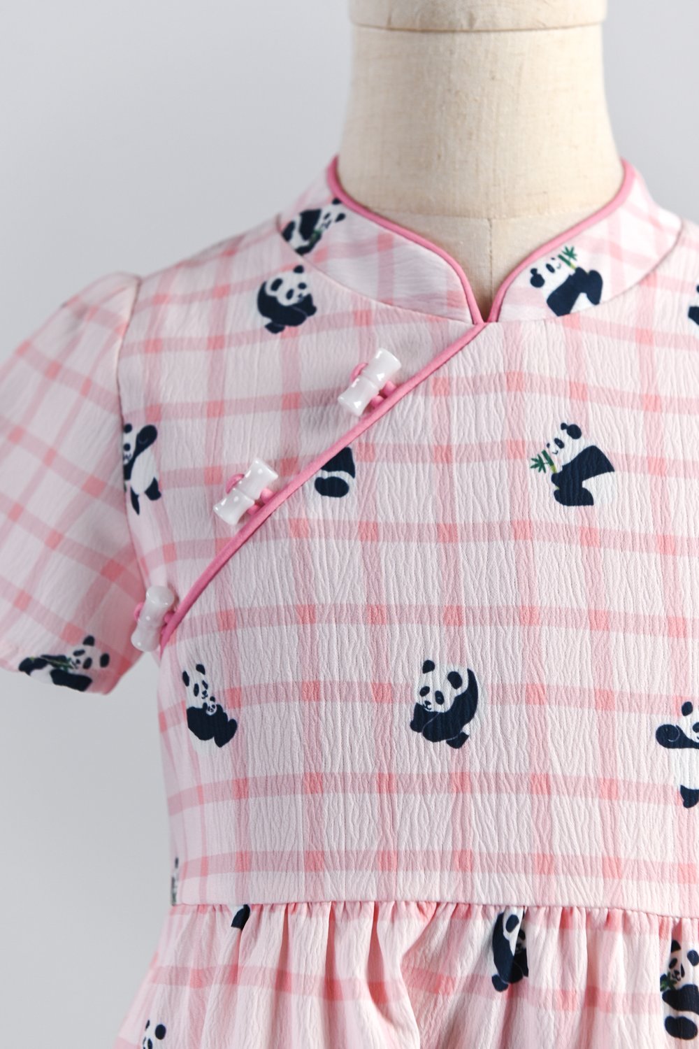 PANDA PARTY PINK KIDS’ DRESS