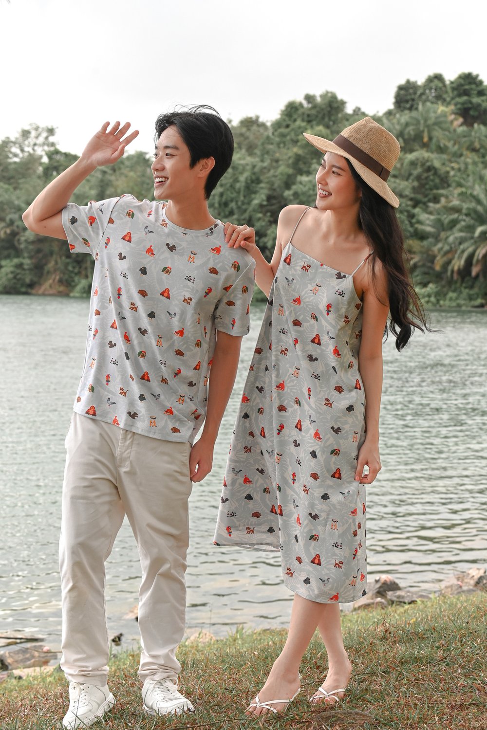 BLUE ZOOPERSTARS TWO-WAY SPAG DRESS