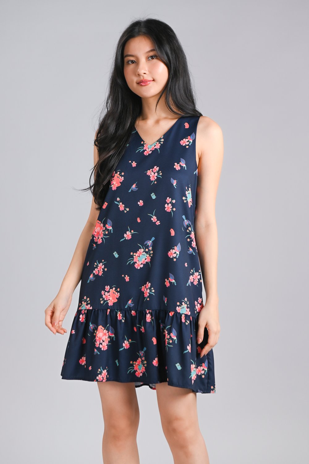 LIONCOLONY x AWE SLEEVELESS DROPWAIST DRESS