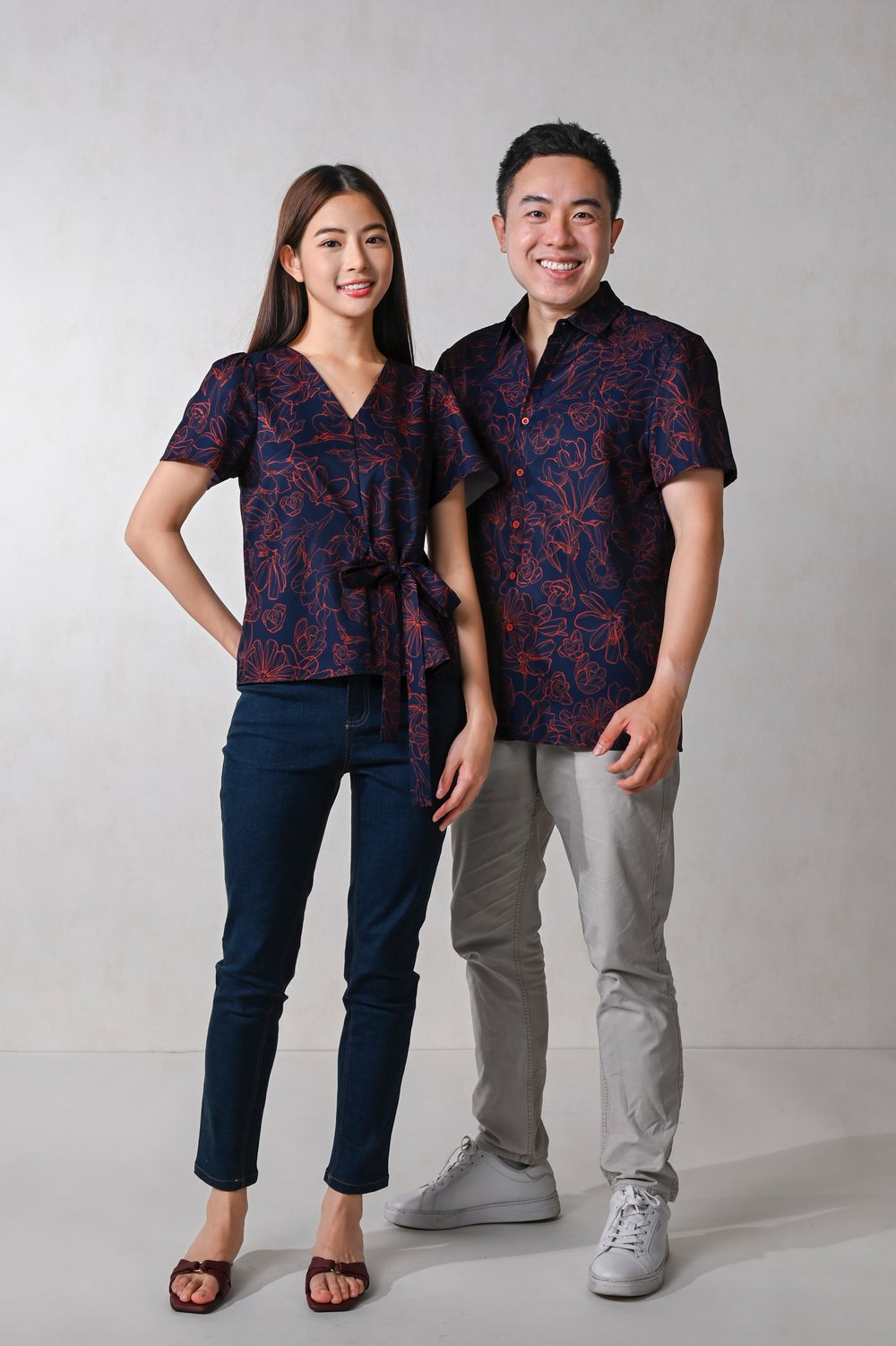 EMBER GLOW TIE-SASH TOP