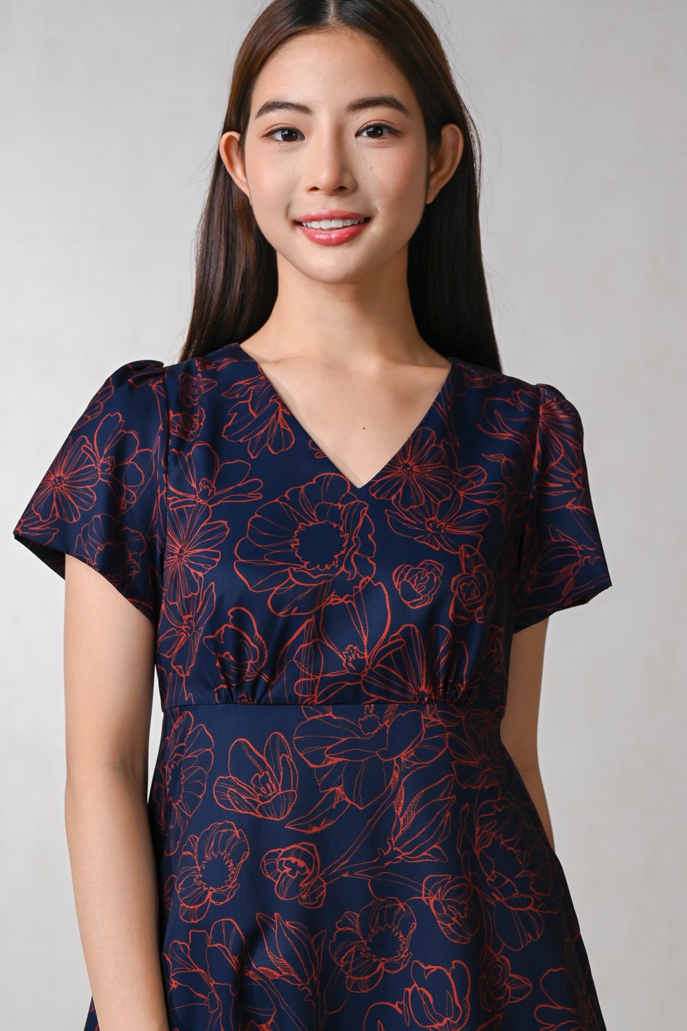 EMBER GLOW HIGH-WAIST DRESS-ROMPER