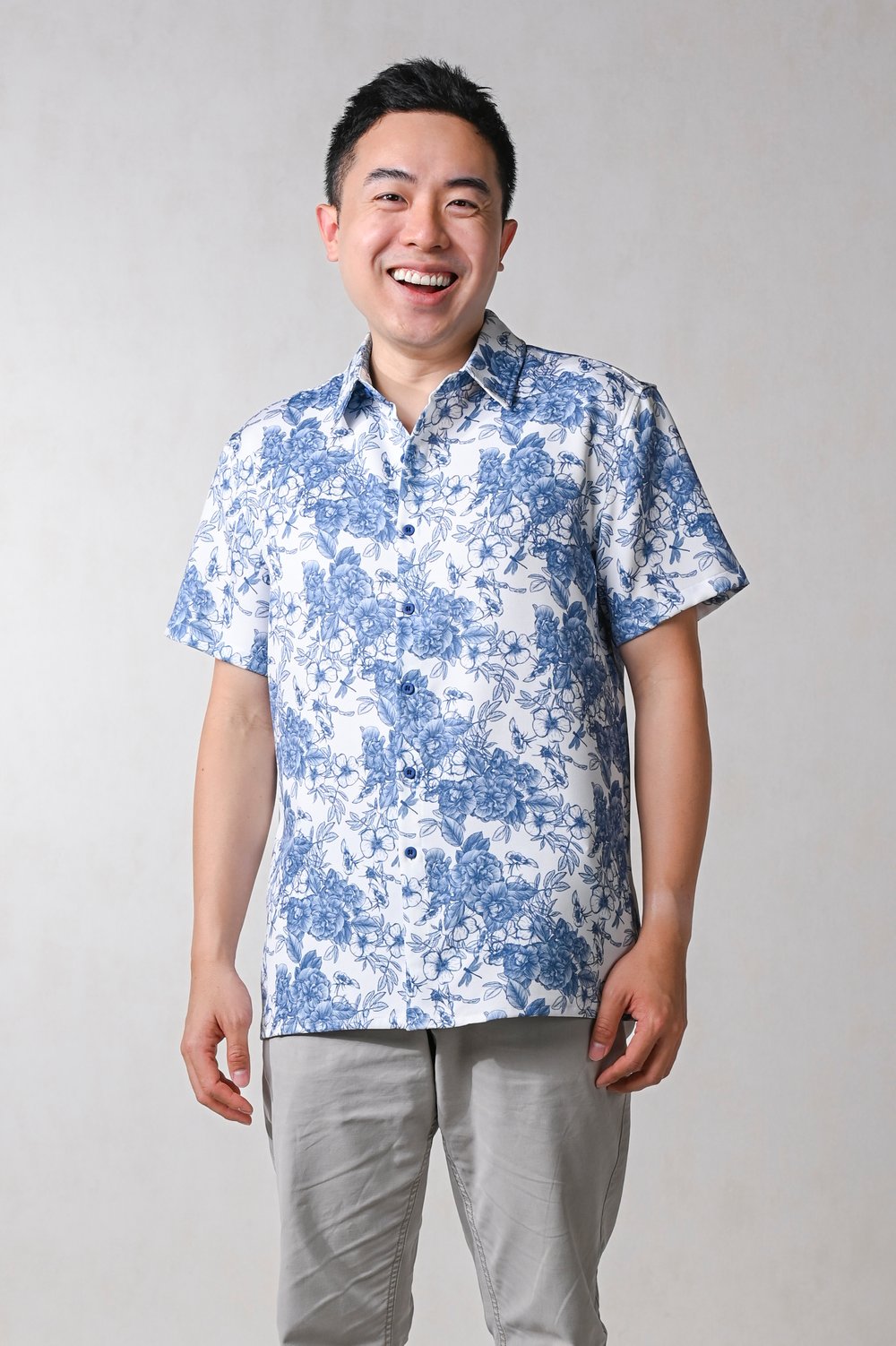 DRAGONFLY GARDEN MEN'S SHIRT