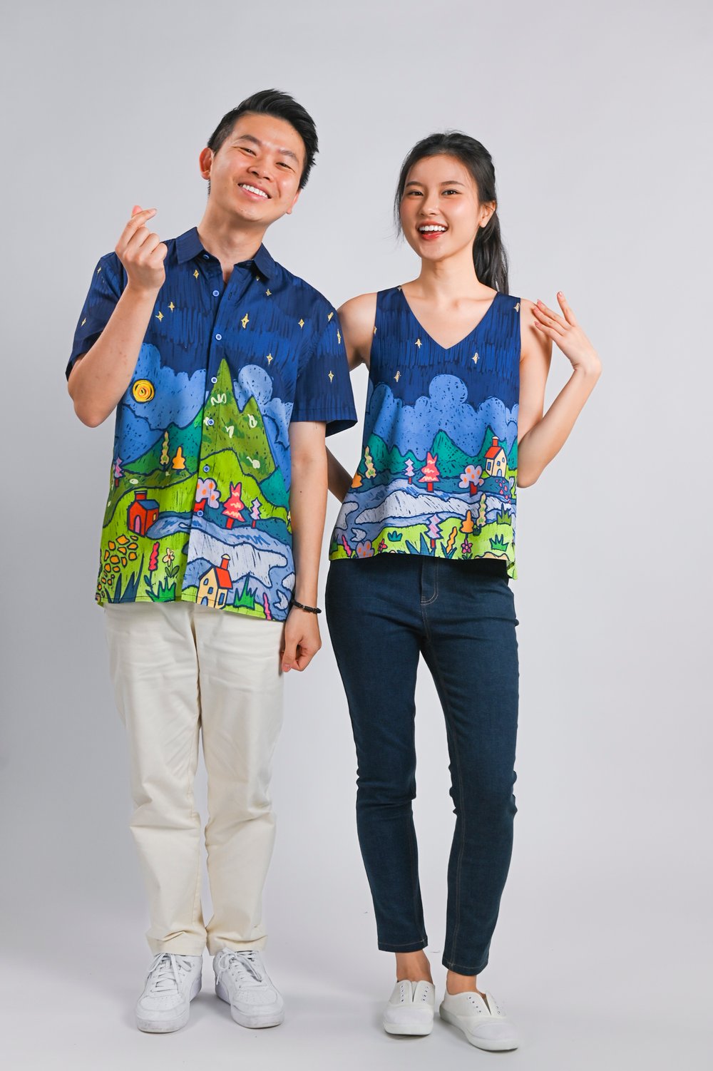 STARRY NIGHT TWO-WAY TOP