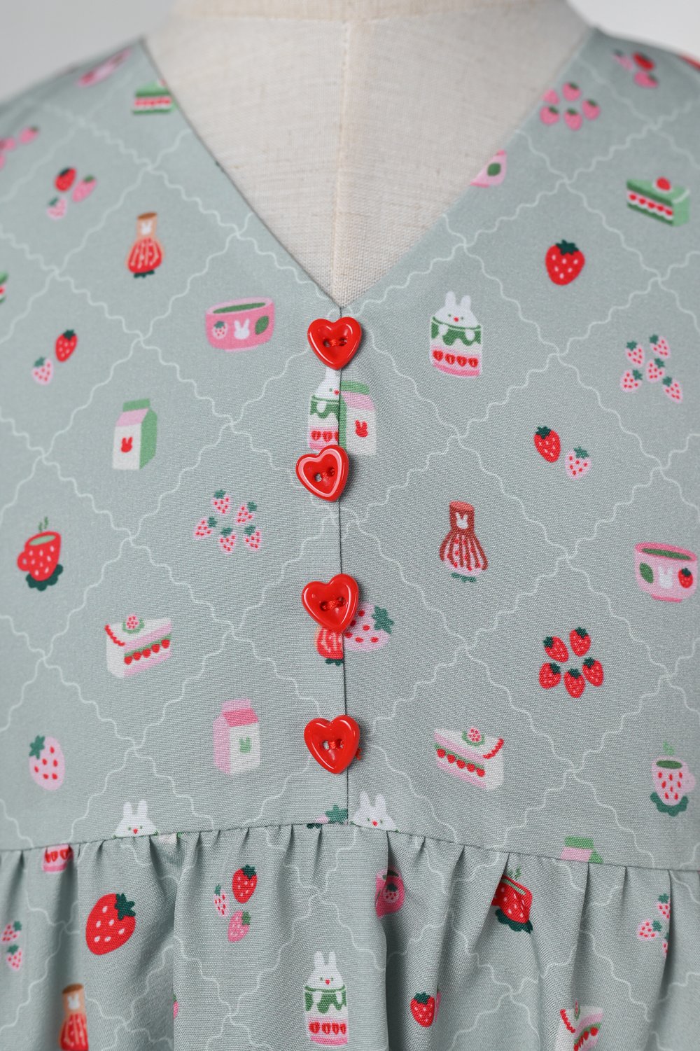 STRAWBERRY MATCHA KIDS’ DRESS